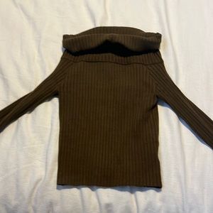 Bloomers long sleeve top size small brown